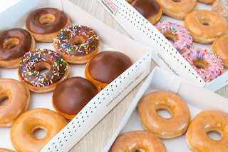 assorted donuts from Krispy Kreme