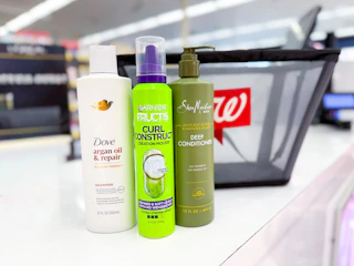 garnier dove sheamoisture on the counter in  walgreens