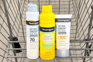 neutrogena sunscreen in shopping cart sponsored