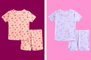 Wonder Nation Toddler 2-piece pajama sets with heart prints