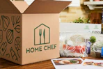 Home Chef meal kit box with fresh ingredients
