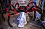 Lifestyle image of a jumping spider animatronic
