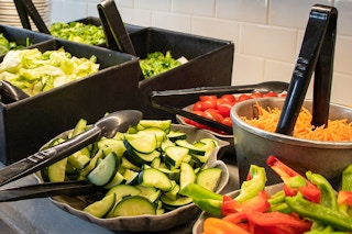 the garden bar at Ruby Tuesday