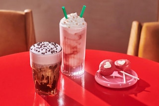 valentine's day menu at starbucks