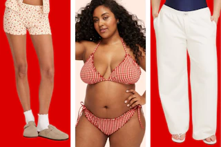 Parke x Target apparel items: shorts, swimwear & sweatpants