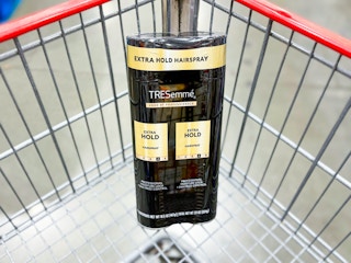 tresemme hairspray in costco shopping cart
