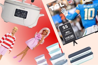 Crock Pot, Barbie, TCL TV, Pyrex set