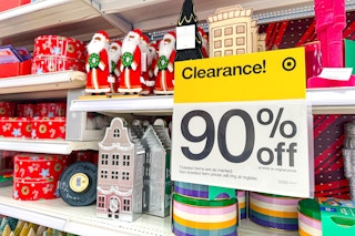 target clearance sign 