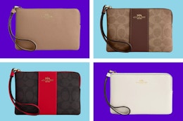 Coach Cyber Monday Wristlet Deal: Get Coach Wristlets for $25 (Reg. $88) card image