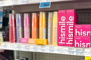 hismile products on shelf at cvs