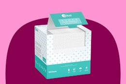 Box of 50 Disposable Face Towels, Just $6 on Amazon (Reg. $12.99) card image