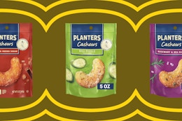 Up to 40% Off Planters Cashews — Pay as Low as $2.10 on Amazon card image