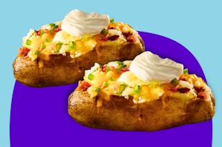 loaded baked potatoes