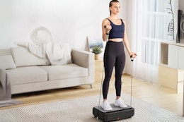 Merach Vibration Plate Exercise Machine, $51.19 on Amazon card image