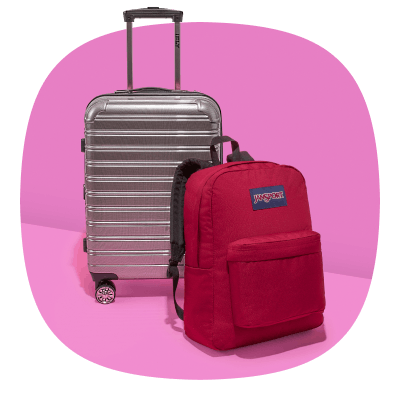 Squircle shaped image of Luggage themed commercial photography