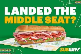 middle seat promo from subway
