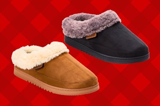 Walmart Dearfoams men's slippers