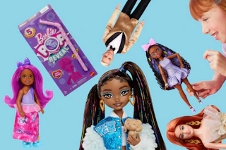 6 different Barbie Dolls