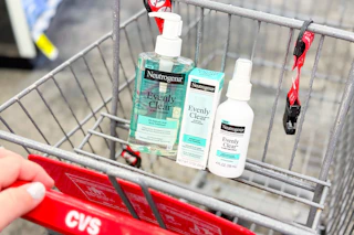 neutrogena evenly clear products in a cvs cart