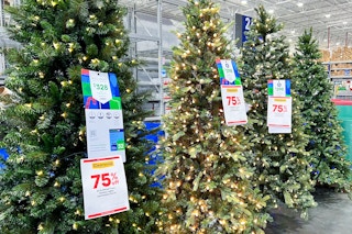 lowes christmas tree clearance