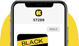 Mobile Phone displays sms text message reply