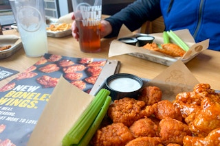 buffalo wild wings boneless wings.