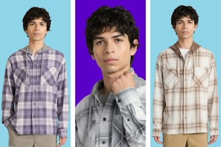 No Boundaries Men's Flannel Hooded Shirts in 3 colors