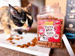 Purina Friskies Party Mix 20-Ounce Cat Treats, as Low as $5.27 on Amazon card image