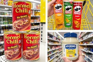 dollar general groceries 3-photo collage