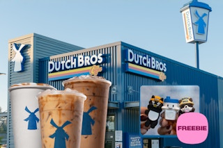 an image showing dutch bros deals and freebies with drinks