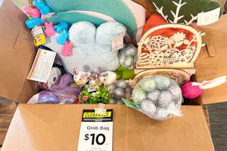 michael's $10 grab bag mystery box with clearance easter